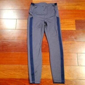 Athleta navy/stripe tights